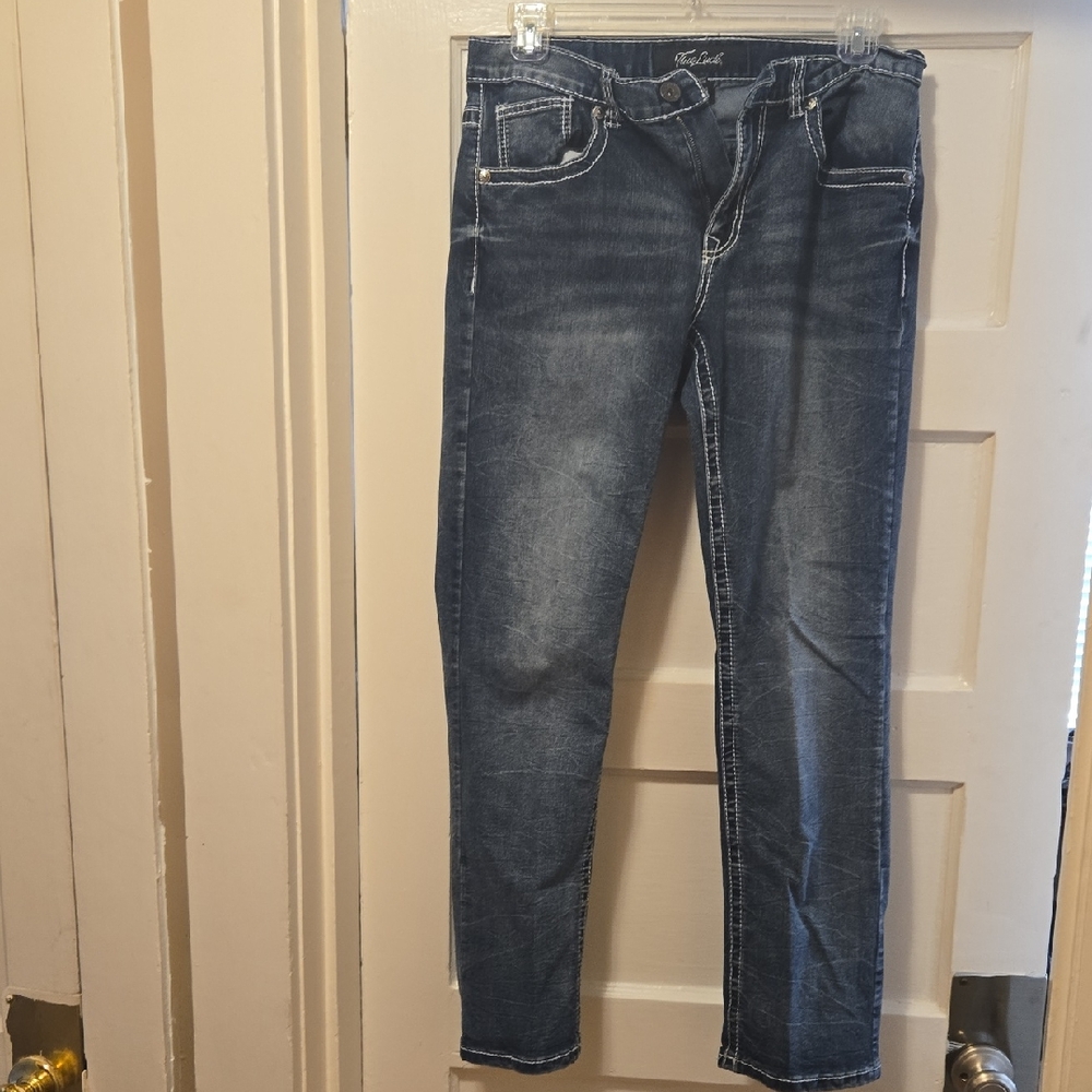Stylish Dark Wash Skinny Jeans for Men